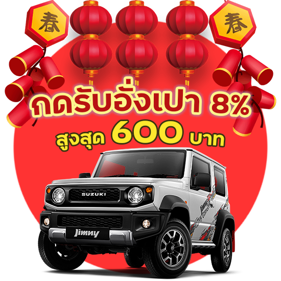 ตรุษจีนนี้อย่าลืมมา กดรับอั่งเปา 8% สูงสุด 600 บาท